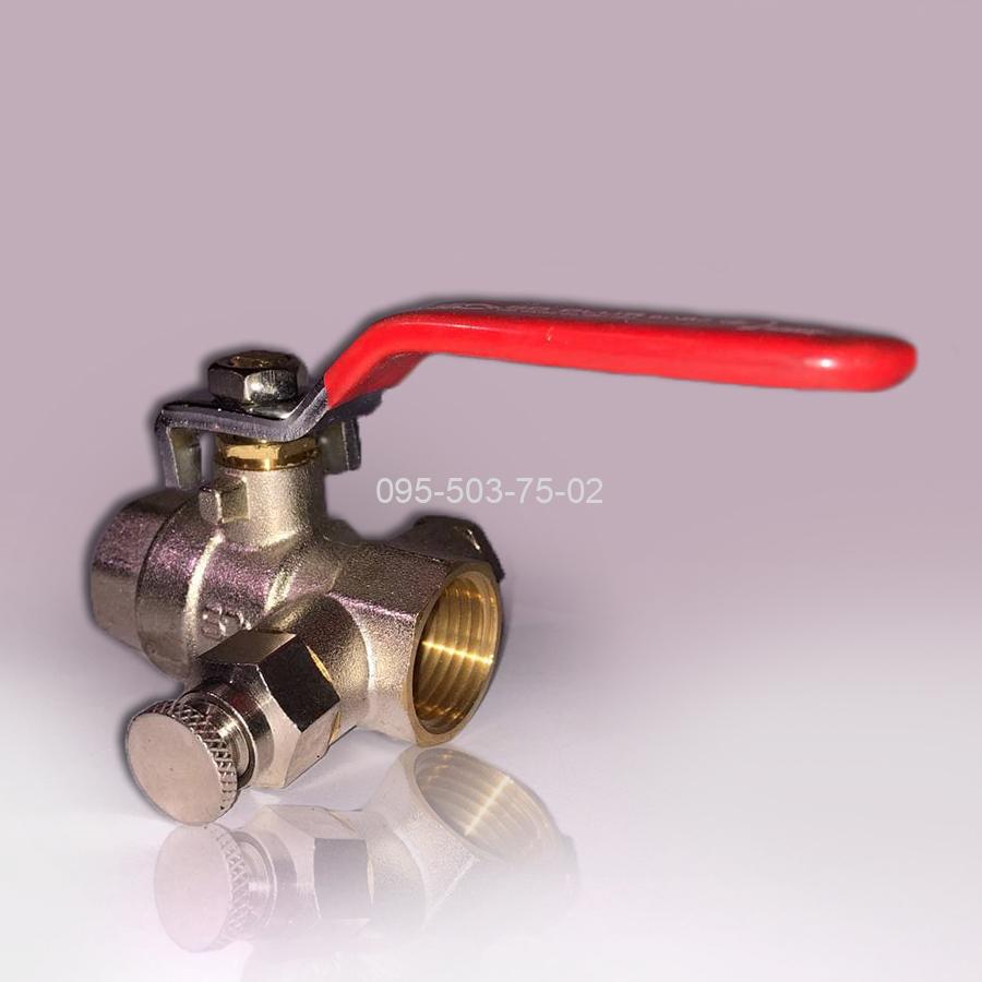 КРАН ШАРОВЫЙ С КЛАПАНОМ МАЕВСКОГО 1/2" ВВ SANDI PLUS КРАН ШАРОВЫЙ С КЛАПАНОМ МАЕВСКОГО 1/2" ВВ SANDI PLUS